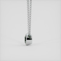 0.97 Ct. Green Sapphire Pendant, Platinum 950 3