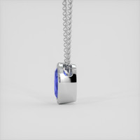 2.77 Ct. Blue Sapphire Pendant, Platinum 950 3