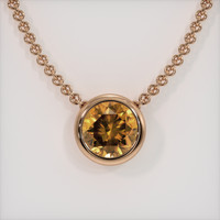 6.85 Ct. Gemstone Pendant, 14K Rose Gold 1