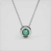 2.46 Ct. Alexandrite Pendant, 10K White Gold 4