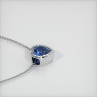 1.92 Ct. Blue Sapphire Pendant, 14K White Gold 3