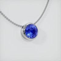 0.94 Ct. Sapphire Pendant, 14K White Gold 2