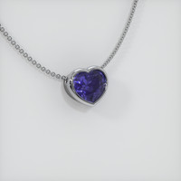 2.92 Ct. Color Change Sapphire Pendant, 14K White Gold 2