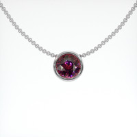 2.86 Ct. Gemstone Pendant, 14K White Gold 1