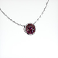 2.86 Ct. Gemstone Pendant, 14K White Gold 2