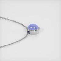 18.97 Ct. Blue Sapphire Pendant, 14K White Gold 3
