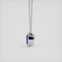 0.96 Ct. Bi Color Sapphire Pendant, 14K White Gold 3