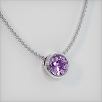 1.36 Ct. Gemstone Pendant, 18K White Gold 2