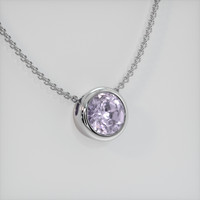 1.29 Ct. Gemstone Pendant, 18K White Gold 2