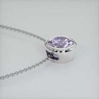 1.29 Ct. Gemstone Pendant, 18K White Gold 3