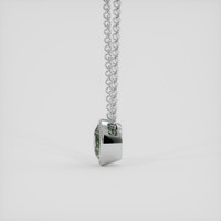 1.30 Ct. Green Sapphire Pendant, 18K White Gold 3