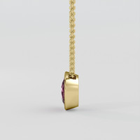 4.78 Ct. Purplish Pink Rhodolite Garnet Pendant, 10K Yellow Gold 3