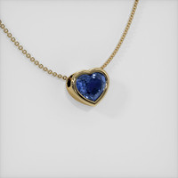 1.92 Ct. Blue Sapphire Pendant, 14K Yellow Gold 2