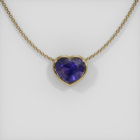 2.92 Ct. Color Change Sapphire Pendant, 14K Yellow Gold 1