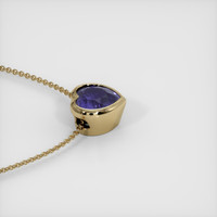 2.92 Ct. Color Change Sapphire Pendant, 14K Yellow Gold 3