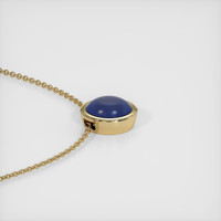 2.17 Ct. Blue Sapphire Pendant, 14K Yellow Gold 3