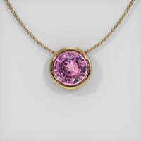 2.15 Ct. Sapphire Pendant, 14K Yellow Gold 1