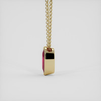 2.60 Ct. Pinkish Red Ruby Pendant, 14K Yellow Gold 3