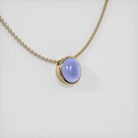 18.97 Ct. Blue Sapphire Pendant, 14K Yellow Gold 2