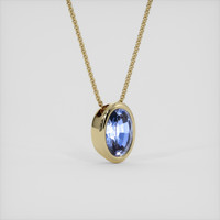 1.74 Ct. Blue Sapphire Pendant, 14K Yellow Gold 2