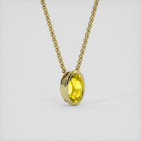 1.78 Ct. Yellow Sapphire Pendant, 14K Yellow Gold 2