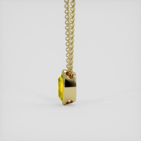 1.78 Ct. Yellow Sapphire Pendant, 14K Yellow Gold 3