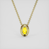 1.78 Ct. Yellow Sapphire Pendant, 14K Yellow Gold 4