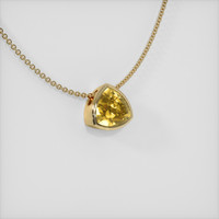 1.84 Ct. Yellow Sapphire Pendant, 14K Yellow Gold 2