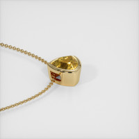 1.84 Ct. Yellow Sapphire Pendant, 14K Yellow Gold 3