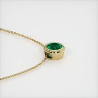 1.18 Ct. Emerald  Pendant - 18K Yellow Gold