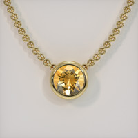 4.12 Ct. Gemstone Pendant, 18K Yellow Gold 1