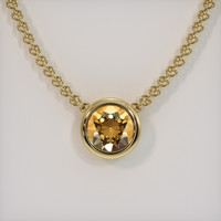 4.16 Ct. Gemstone Pendant, 18K Yellow Gold 1