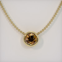 1.02 Ct. Gemstone Pendant, 18K Yellow Gold 1