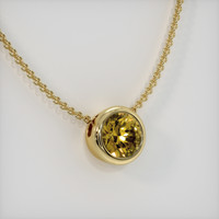 1.01 Ct. Gemstone Pendant, 18K Yellow Gold 2