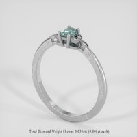 0.41 Ct. Alexandrite Ring, Platinum 950 2