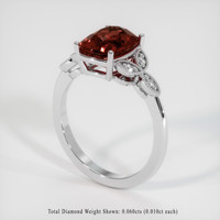 2.94 Ct. Gemstone Ring, Platinum 950 2