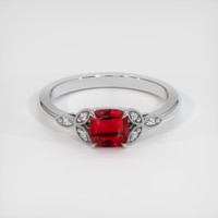 1.37 Ct. Ruby Ring, Platinum 950 1