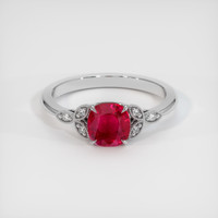 2.05 Ct. Ruby Ring, Platinum 950 1