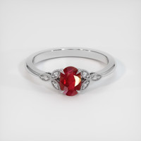 1.07 Ct. Ruby Ring, Platinum 950 1