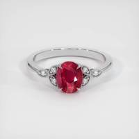 2.31 Ct. Ruby Ring, Platinum 950 1