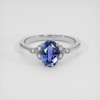2.01 Ct. Blue Sapphire Ring, Platinum 950 1