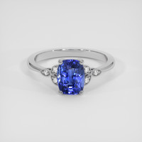2.00 Ct. Blue Sapphire Ring, Platinum 950 1