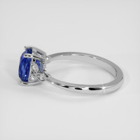 2.00 Ct. Blue Sapphire Ring, Platinum 950 4