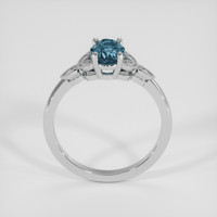 1.32 Ct. Greenish Blue Sapphire Ring, Platinum 950 3