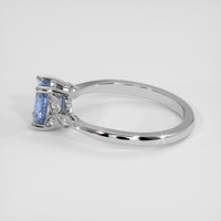 1.10 Ct. Blue Sapphire Ring, Platinum 950 4