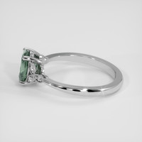 1.63 Ct. Bluish Green Sapphire Ring, Platinum 950 4