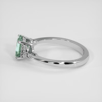 1.83 Ct. Bluish Green Sapphire Ring, Platinum 950 4