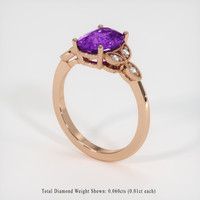 1.59 Ct. Gemstone Ring, 14K Rose Gold 2