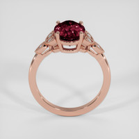 4.82 Ct. Red Garnet Ring, 14K Rose Gold 3
