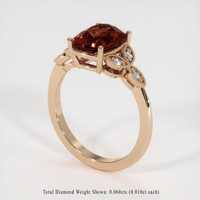 2.94 Ct. Gemstone Ring, 14K Rose Gold 2